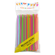 Straw Spoons 80ct 4 Neon Colors/pk 6mm Dia X 7.87in L Ptb Pb/bpa Free