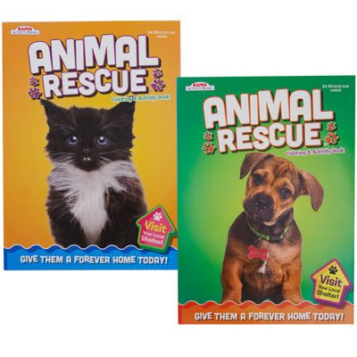 Color & Activity Book Animal Rescue 2-assorted Counter Display Ppd $3.95