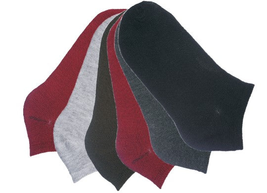 Women's Low Cut Novelty Socks - Heathered & Solid Colors - Size 9-11 - 6-Pair Packs