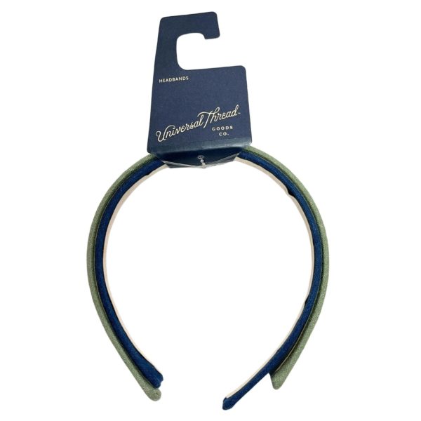 Universal Thread 2 Count Woven Blue & Green Headbands