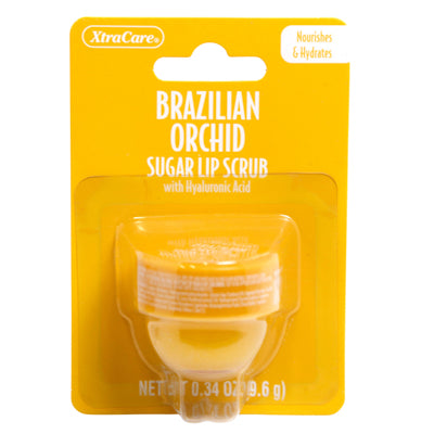 Lip Scrub .34oz Brazilian Orchard W/hyaluronic Acid Jar Spa Luxury Carded Peggable