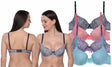 Women's Leopard Print Underwire Bras - Full Figure Sizes 36C-42D