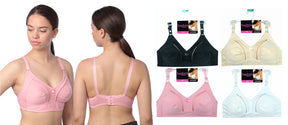 Women's Nonpadded Minimizer Bras w/ Lattice Trim - Full Figure Sizes 36C-42DD