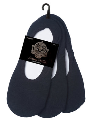 Men's Black Foot Liner No Show Socks - Size 10-13 - 3-Pair Packs