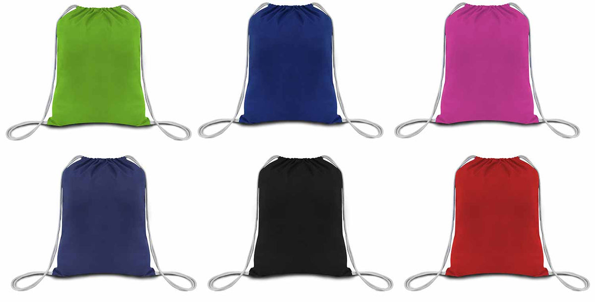 Cotton Canvas Drawstring Backpacks