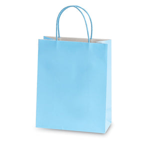 Narrow Medium Pastel Blue Gift Bags
