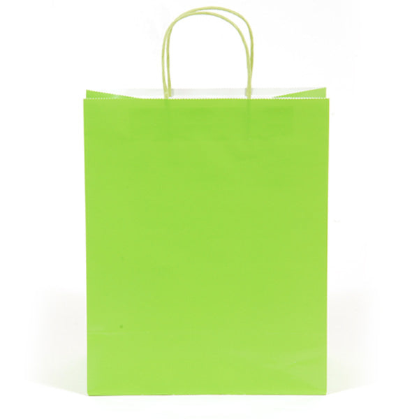 Narrow Medium Lime Green Gift Bags