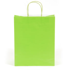 Narrow Medium Lime Green Gift Bags