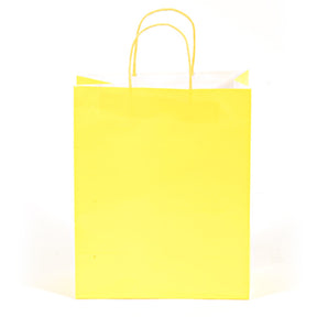 Narrow Medium Neon Yellow Gift Bags