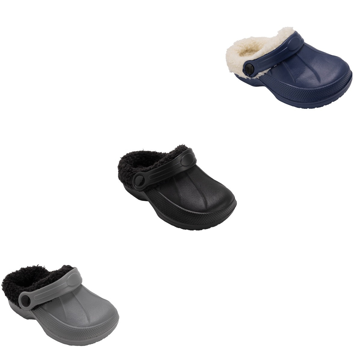 Toddler Boy's Solid Clogs w/ Sherpa Lining