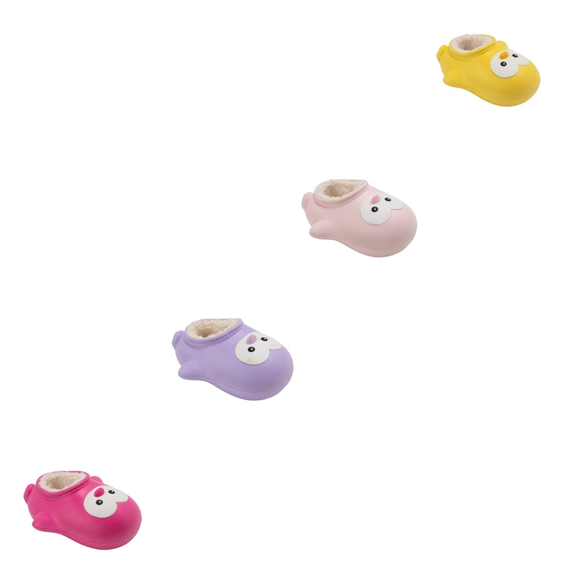 Toddler Girl's Penguin Clogs w/ Faux Fur Lining - Choose Your Color(s)