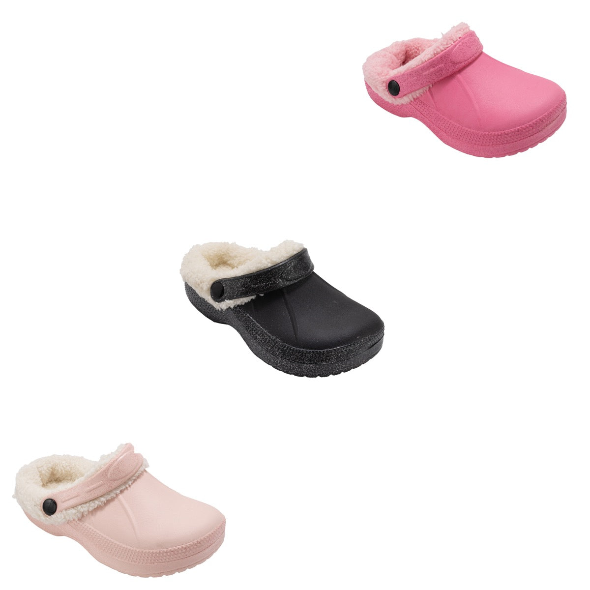 Girl's Glitter Accent Clogs