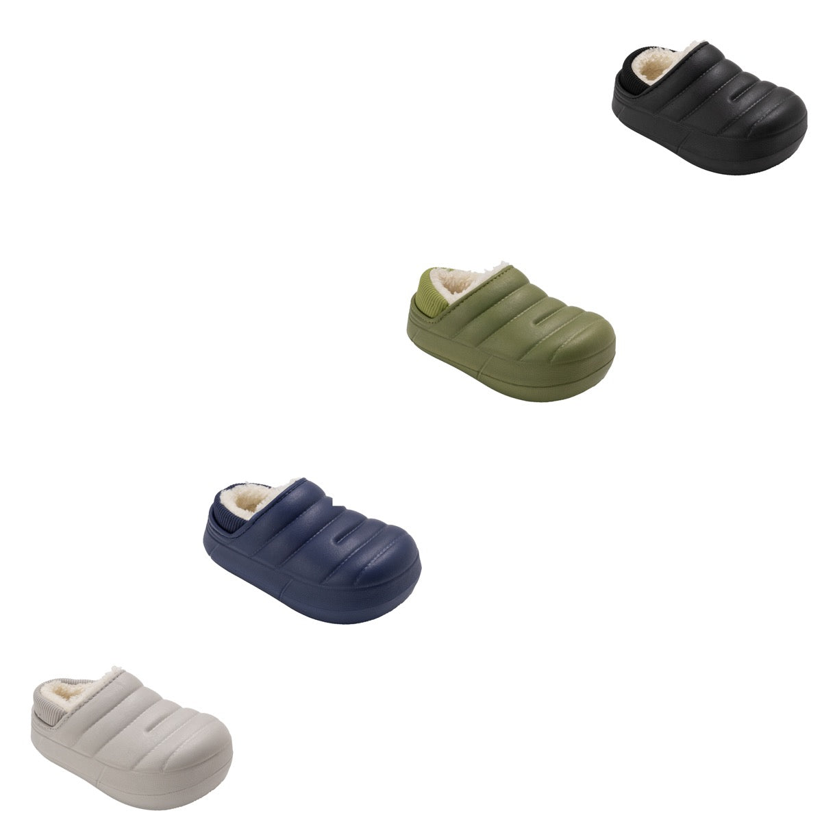 Toddler Boy's Puffy Clogs w/ Sherpa Lining