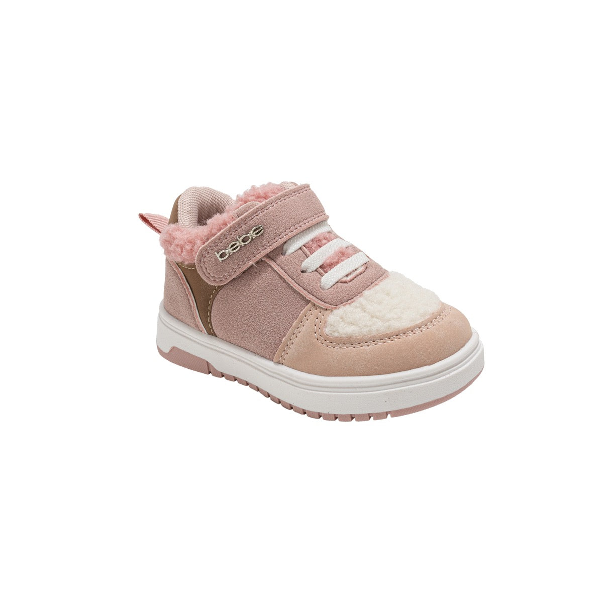 Bebe Toddler Girl's Low Rise Sneakers w/ Bebe Plate & Sherpa Upper