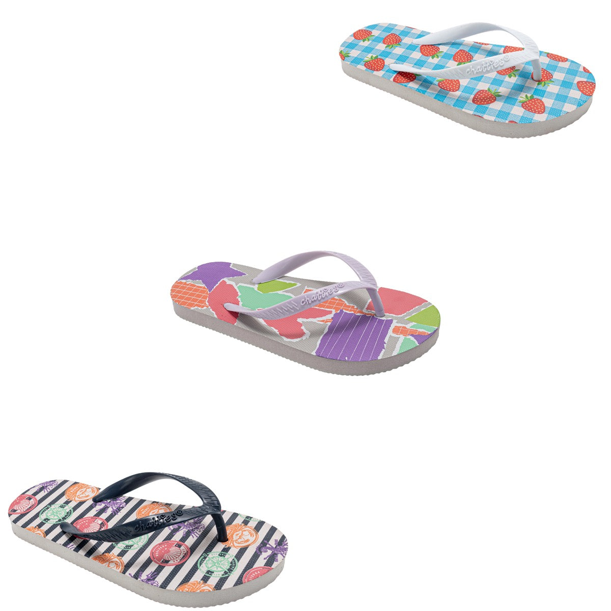 Girl's Summer Printed Footbed w/ Assorted Designs
