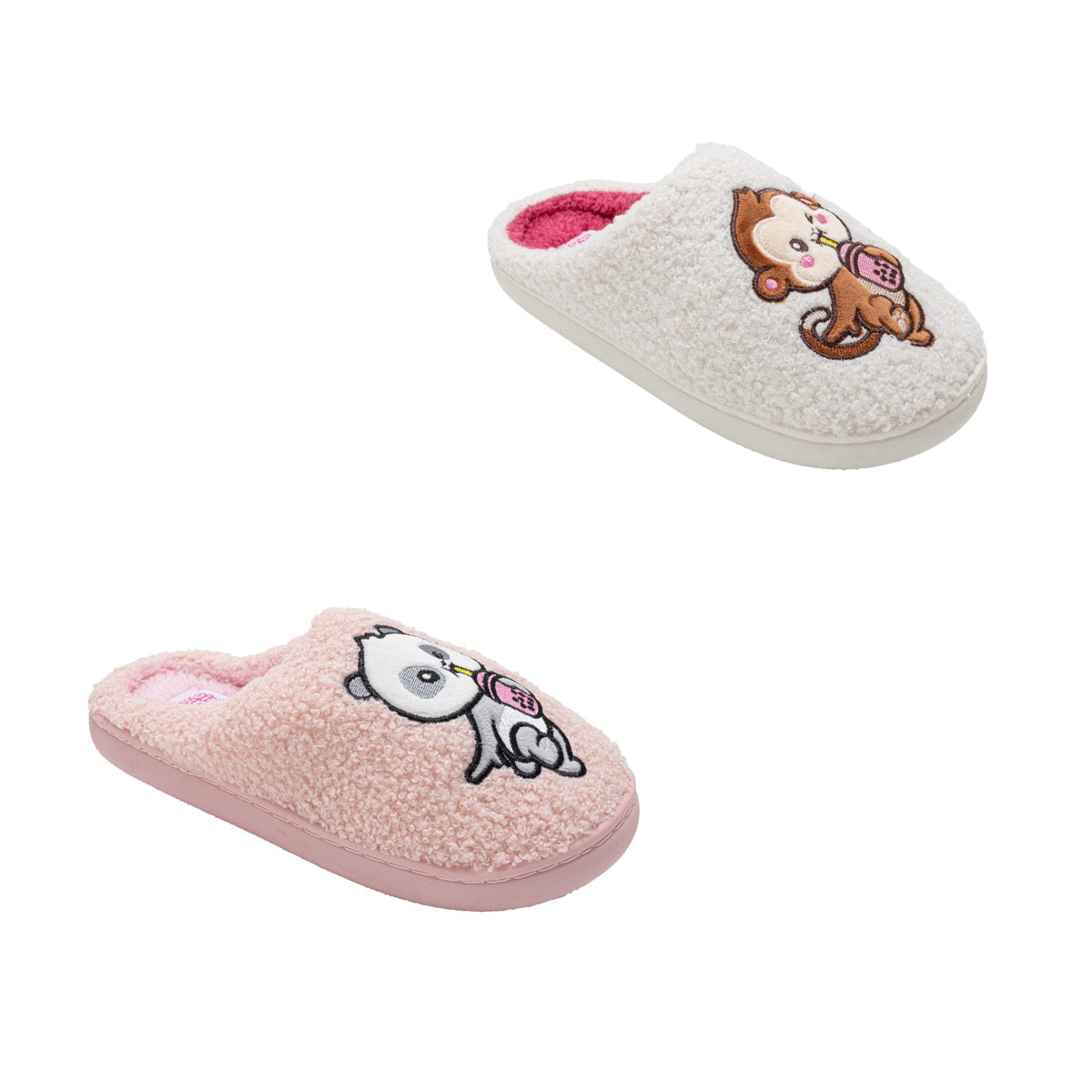 Infant Girl's Slip-On Sandals w/ Rubber Animal Patch - Choose Your Color(s)