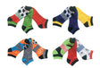 Men's Designer Athletic Ankle Socks w/ Soccer Print - Pair Packs