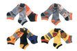 Men's Designer Athletic Ankle Socks w/ Basketball Print - Pair Packs