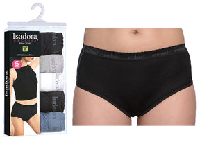 Women's Boy Briefs - Assorted Colors - 5-Packs - Size 5-7