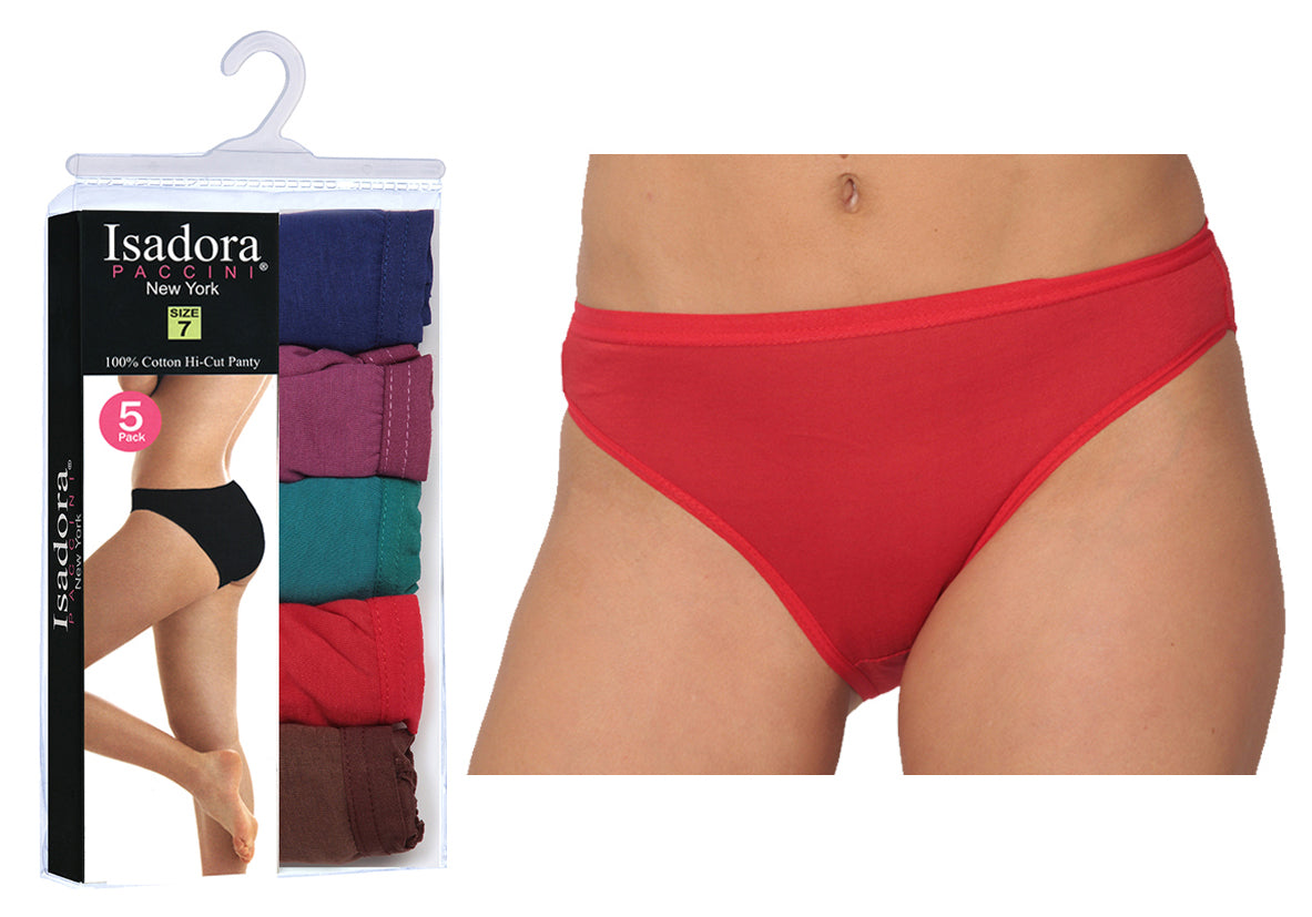 Women's Boy Leg Panties - Solid Colors - 5-Packs - Plus Size
