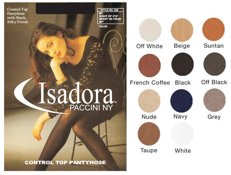 Control Top Pantyhose - Sizes S/M & M/T - Choose Your Color(s)