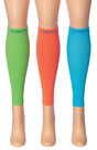 Compression Leg Sleeves - Sizes Small-XL - Solid Neon Colors