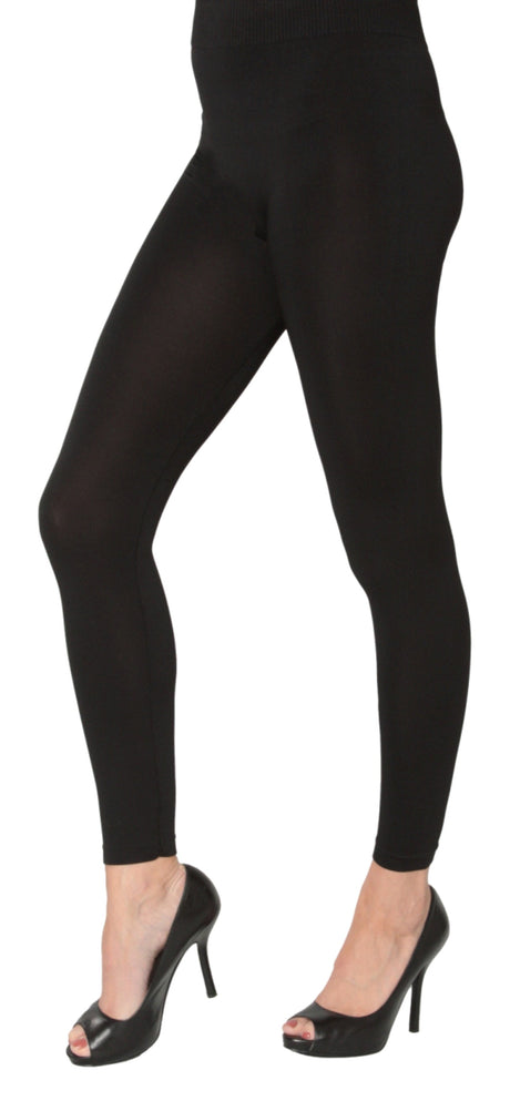 Women's High-Waisted Leggings - Black Only