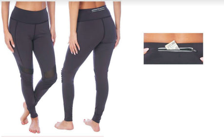Women's Performance Sport Leggings w/ Back Pockets - Sizes Small-2XL