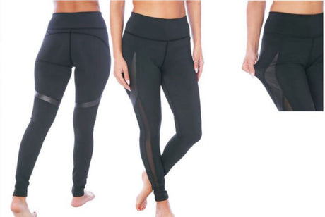 Women's Performance Sport Leggings w/ Non See-Through Fabric - Sizes Small-2XL