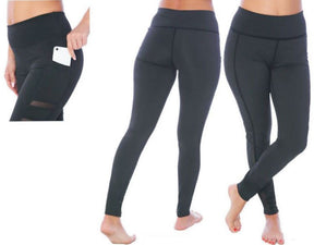 Women's Performance Sport Leggings w/ Side Pocket - Sizes Small-2XL