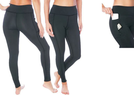 Women's Performance Sport Leggings w/ Dual Side Pocket - Sizes Small-2XL