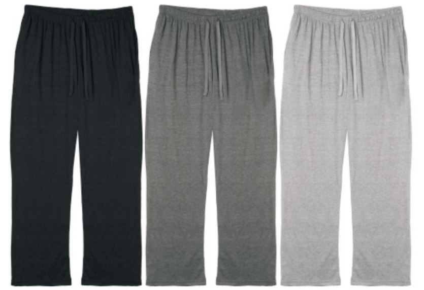 Men's Cotton Knit Lounge Pajama Pants - Solid Colors