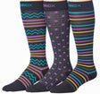 Men's Compression Socks - Size 9-11 - Navy w/ Contrast Prints