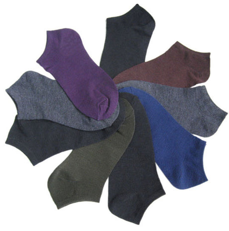 Women's No Show Novelty Socks - Assorted Colors - 10-Pair Packs - Size 9-11