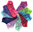 Women's Graphic No-Show Socks - Floral Stencil Theme - 10-Pair Packs