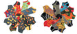 Women's No Show Novelty Socks - Food Print - 10-Pair Packs - Size 9-11