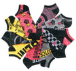 Women's No Show Novelty Socks w/ Assorted Designs - Black Lives Matter - 10-Pair Packs - Size 9-11