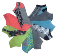 Women's No Show Novelty Socks - Assorted Patterns - 10-Pair Packs - Size 9-11