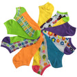 Women's No Show Novelty Socks - Assorted Patterns - 10-Pair Packs - Size 9-11