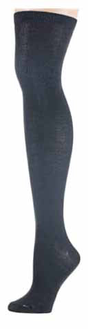 Women's Knit Over the Knee Socks - Black - Size 9-11