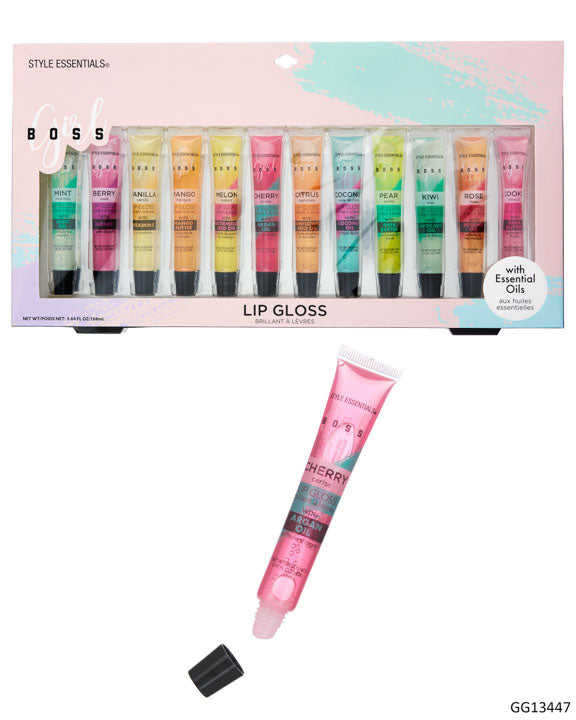 Simply Sweet Girl Boss Lip Gloss w/ Essential Oils - 12-Pack