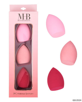 MHB (Must Have Beuaty) Premium Blender Make-Up Sponges - 3-Pack