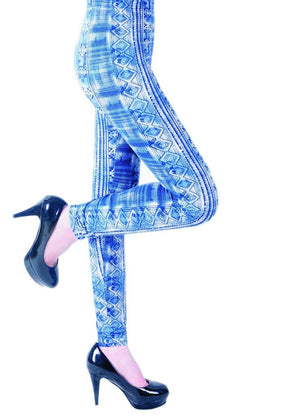 Women's Fashion Leggings - Modern Print