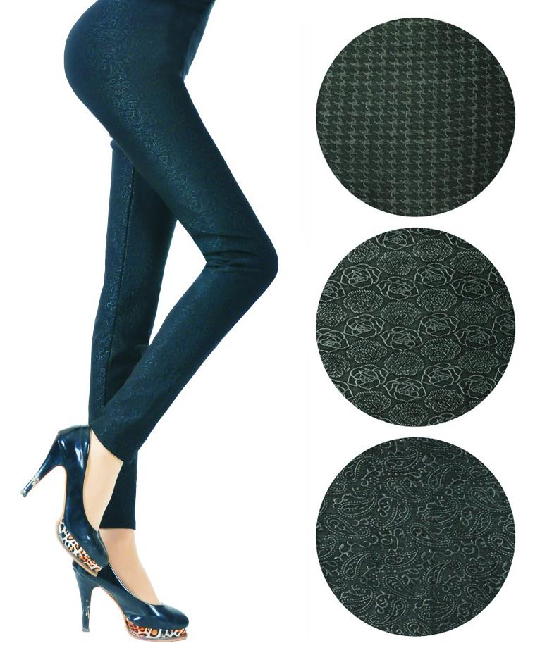 Women's Fashion Tights - Textured Prints