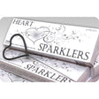 Heart Shaped Gold Wire Sparklers - 60 Second Burn - 11" Long