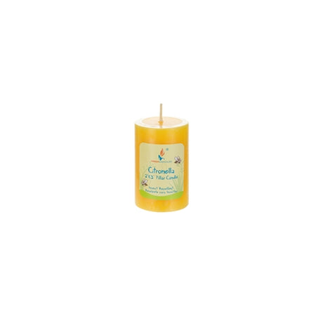 2" x 3" Round Insect Repelling Citronella Pillar Candles - Choose Your Color(s)