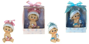 Baby Holding onto Bottle Poly Resin