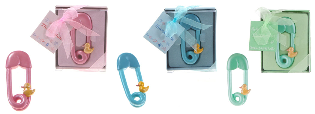 Baby Safety Pin w/ Duck Poly Resin