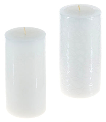 3"x6" Round Unscented Pillar Candle