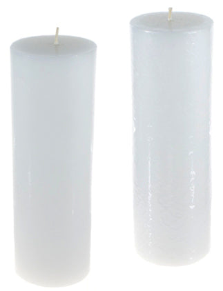 3"x9" Round Unscented Pillar Candle